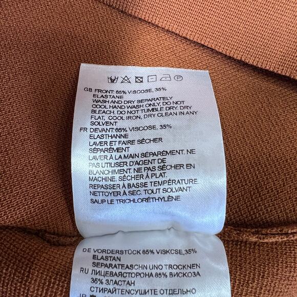 NEW TOTEME Urda Square Scoop-Neck Jersey Tank Top SIZE XS Chocolate Brown NWOT - Picture 4 of 7